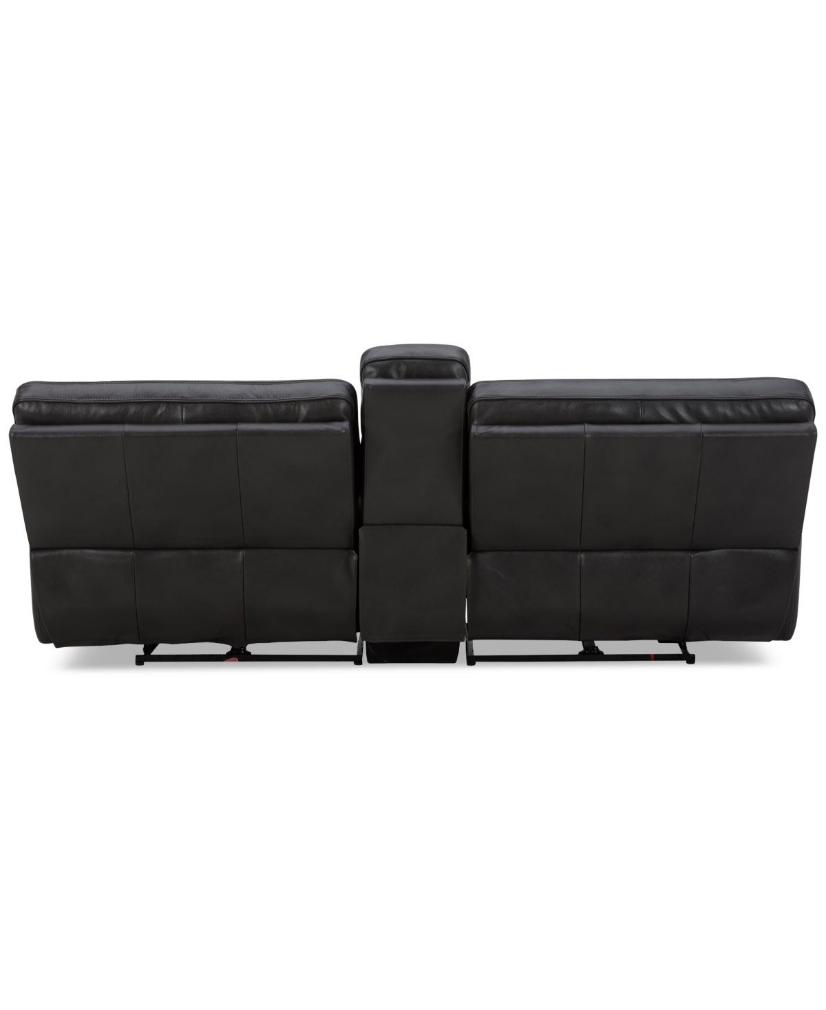 Closeout! Binardo 3 Pc Zero Gravity Leather Sectional with 2 Recliners and 1 Console, Created for Macy's