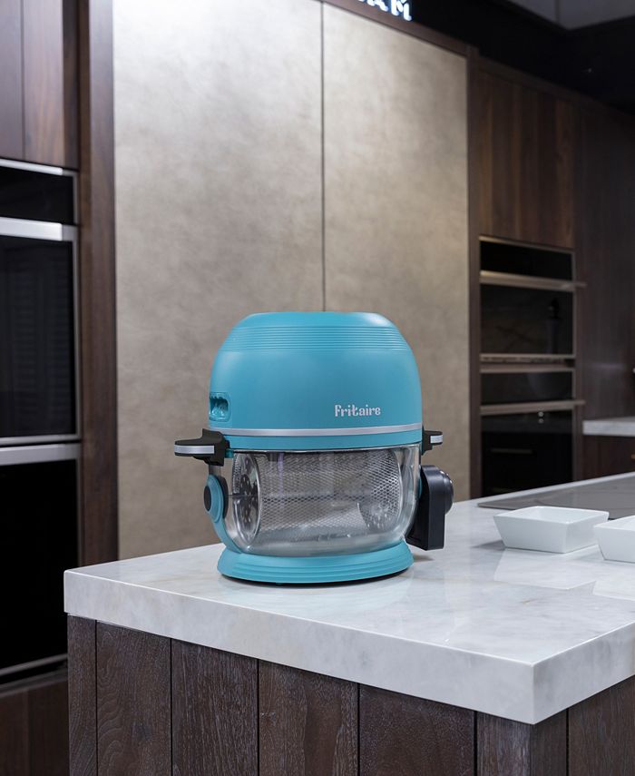 Fritaire Self Cleaning Glass Bowl Air Fryer Set, 4 Piece Midnight Macy's