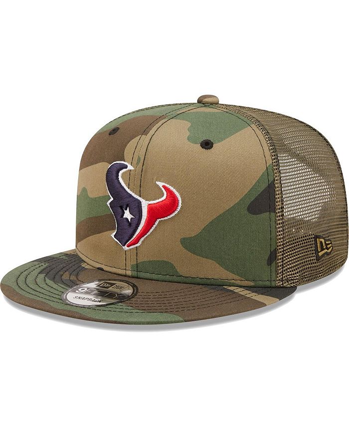 New Era Men's Camo, Olive Houston Texans Trucker 9FIFTY Snapback Hat ...
