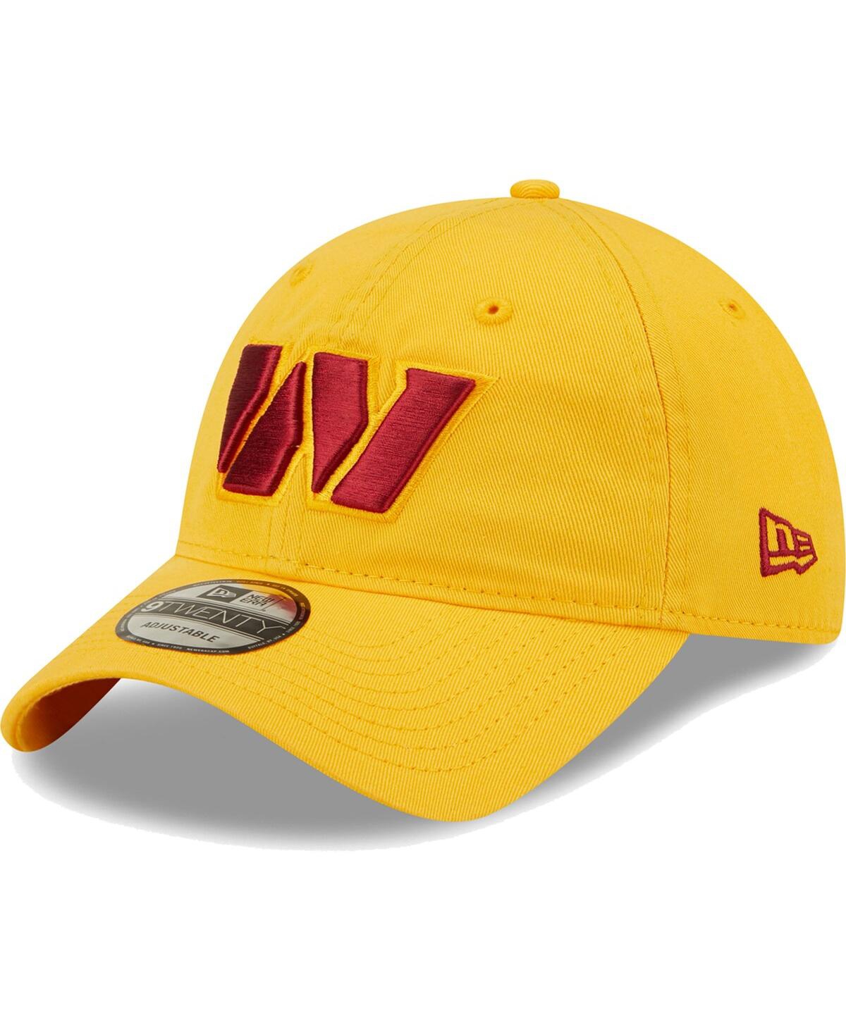 New Era Men's  Gold Washington Commanders Icon Logo Core Classic 2.0 9twenty Adjustable Hat