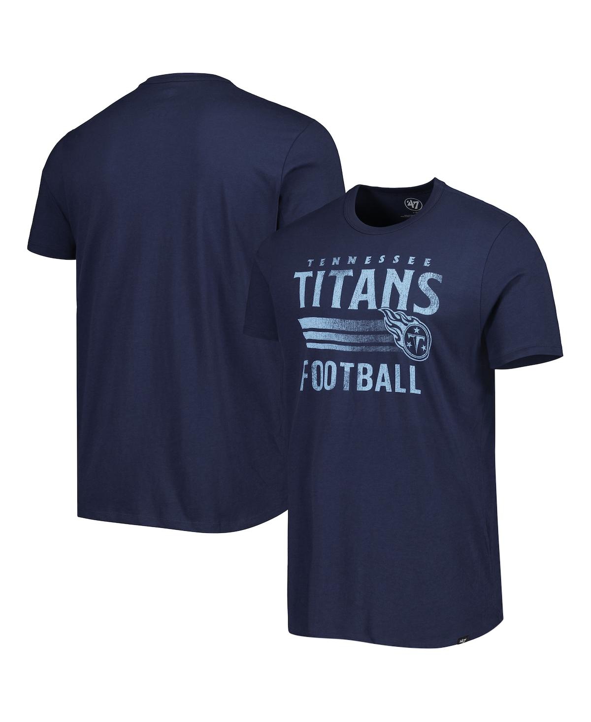 47 Brand Men's ' College Navy Seattle Seahawks Wordmark Rider Franklin T-shirt