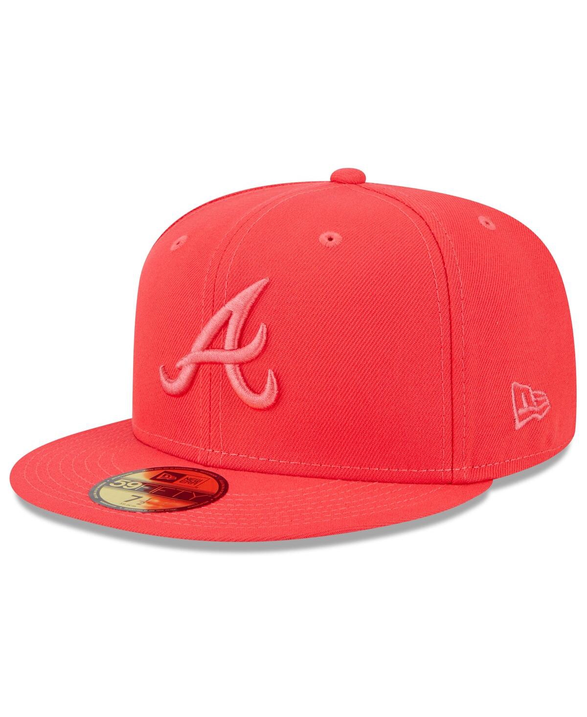 New Era Men's  Red Atlanta Braves 2023 Spring Color Basic 59fifty Fitted Hat