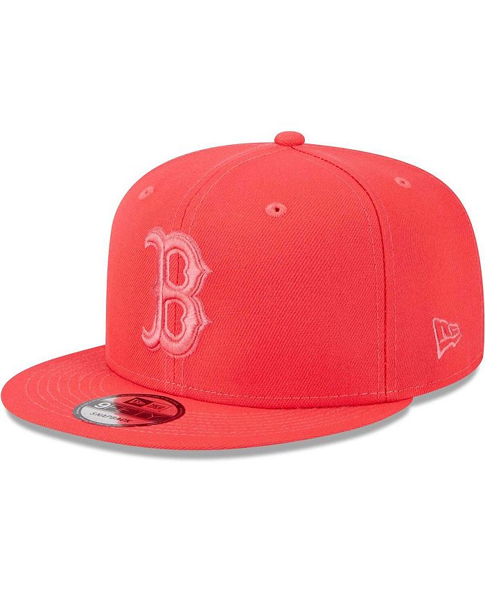 New Era Men's Red Boston Red Sox Spring Color Basic 9FIFTY Snapback Hat