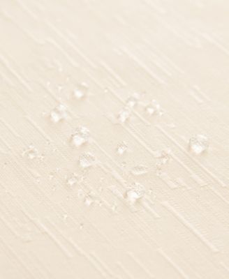 Continental Solid Texture Water and Stain Resistant Round Tablecloth, 90" 