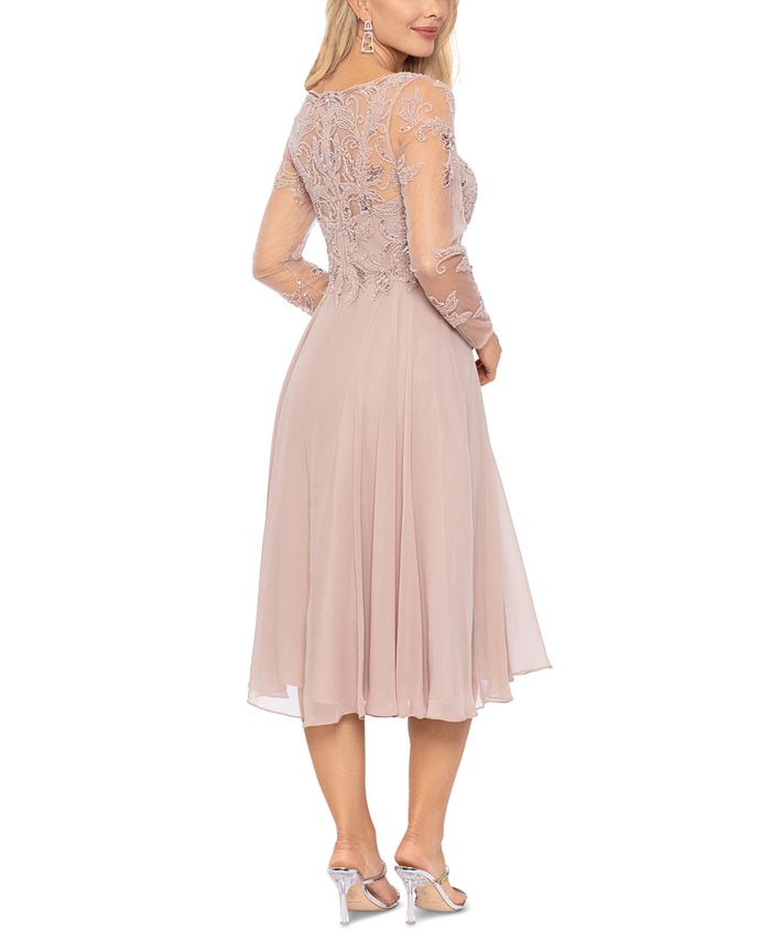 XSCAPE Petite Beaded LongSleeve Midi Dress Macy's