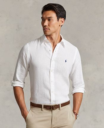 Polo Ralph Lauren Men's Classic-Fit Linen Shirt - Macy's