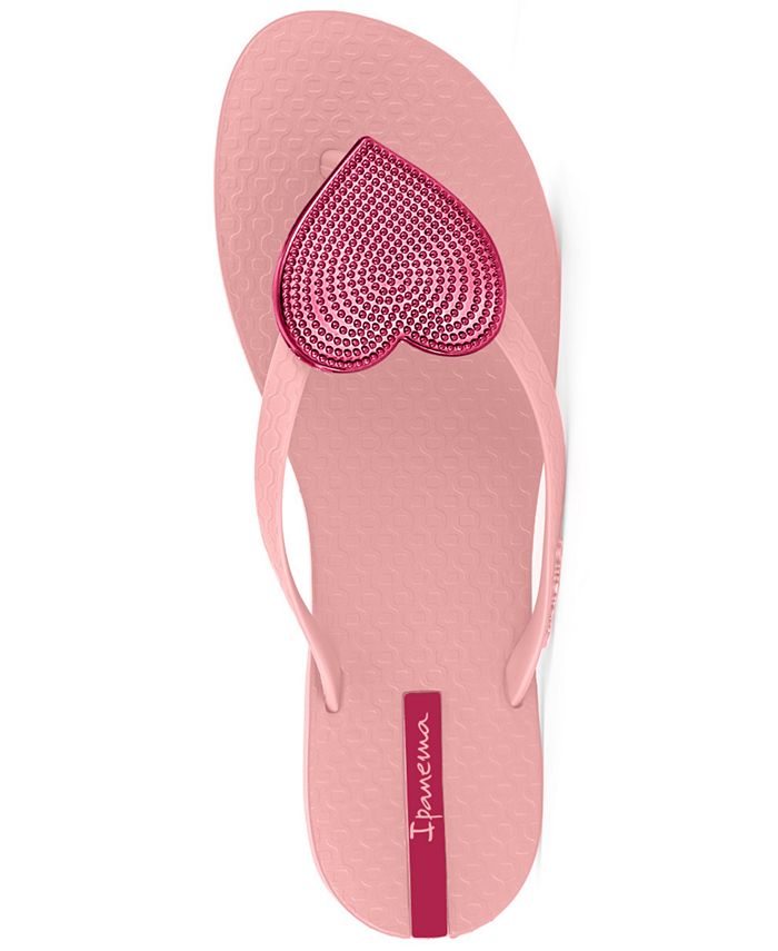 Ipanema Women's Wave Heart Sparkle Flip-flop Sandals - Macy's