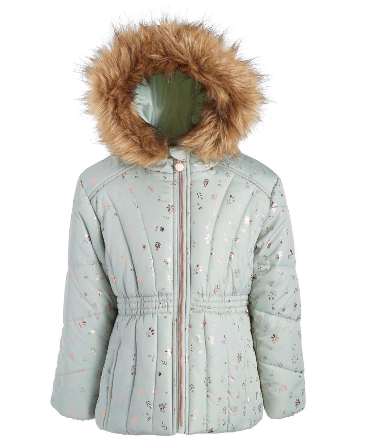S Rothschild & Co Toddler Foiled Quilted Puffed Jacket In Pistachio