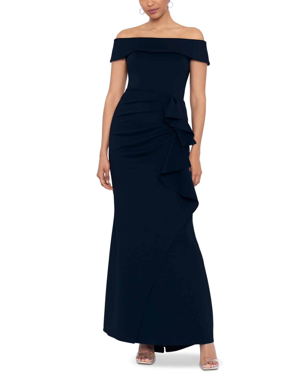 Women's Off-The-Shoulder Gown - Midnight
