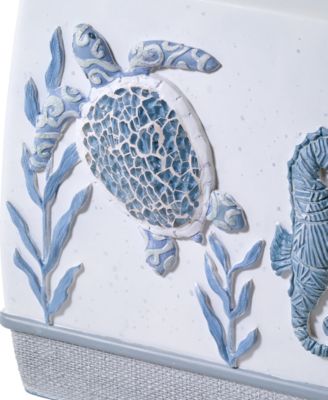 Caicos Sea Turtles Resin Tissue Box Cover