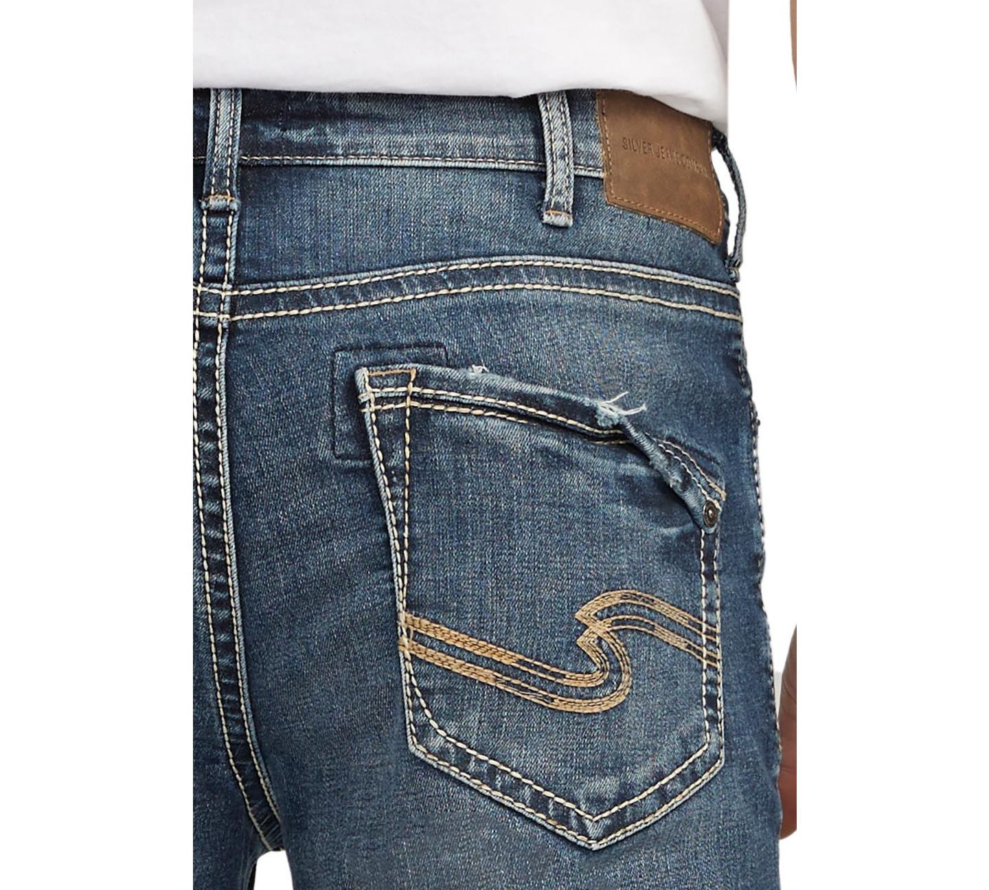 Мужские джинсы Silver Jeans Co. Craig Classic Fit Bootcut, цвет: Индиго — фото 3