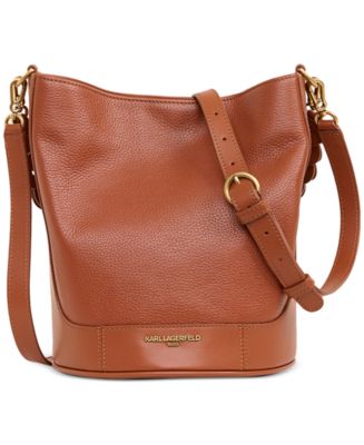 Karl lagerfeld newest brown crossbody bag