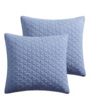 Blue euro sales pillow shams