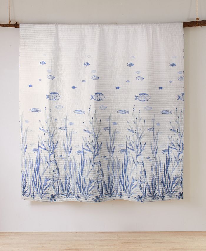 Levtex Home Indigo Tide Reversible 2 Piece Quilt Set, Twin/Twin XL