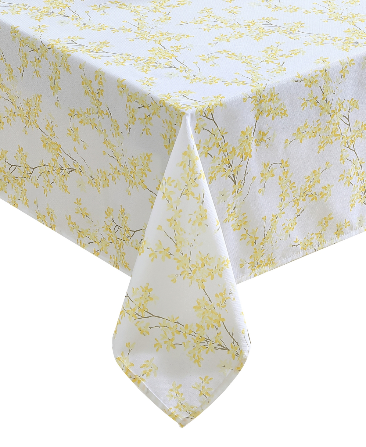 Laura Ashley Easy Care Tablecloth, 60" X 84", Service For 6 In Forsythia