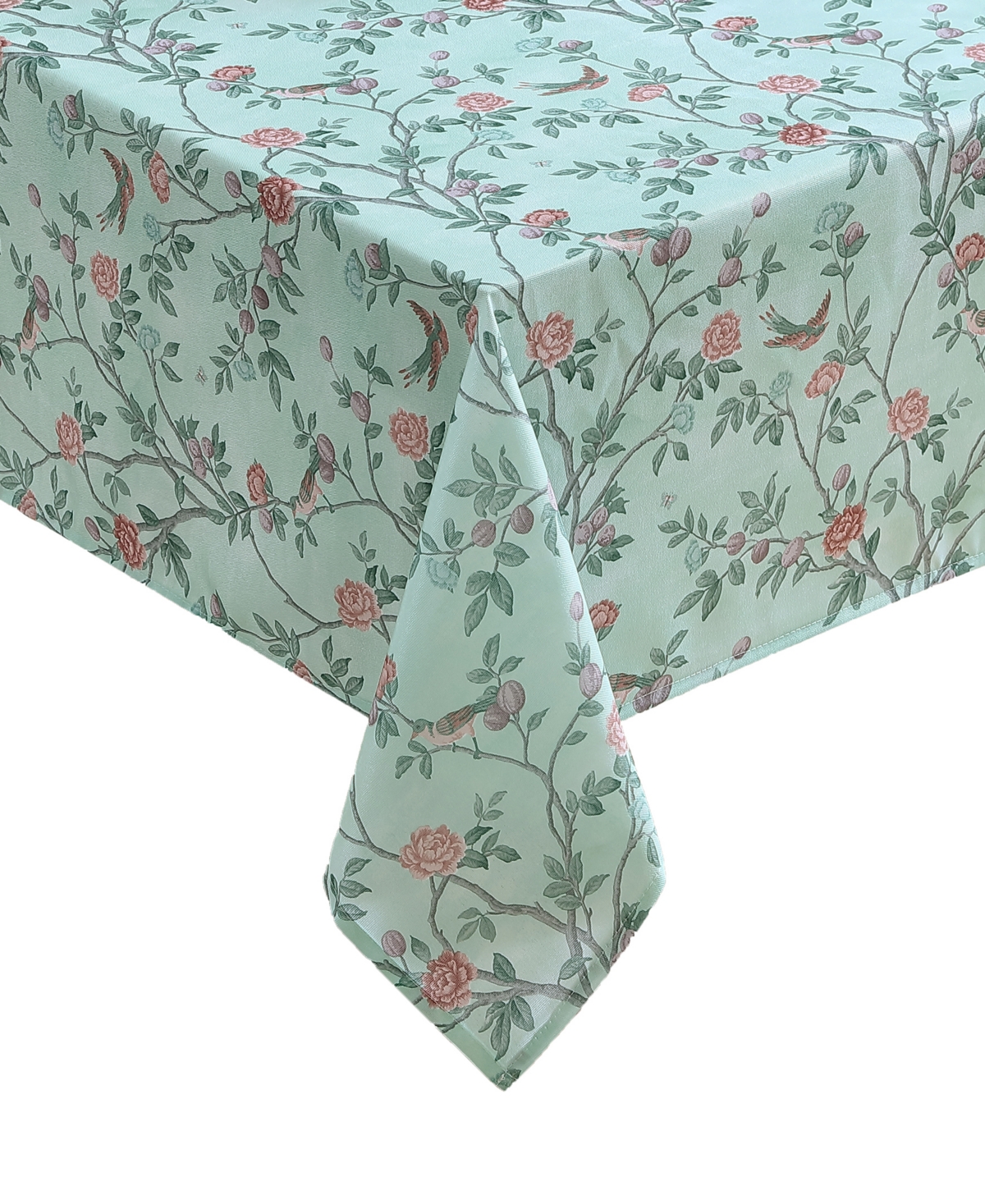 Laura Ashley Easy Care Tablecloth, 60" X 84", Service For 6 In Eglantine