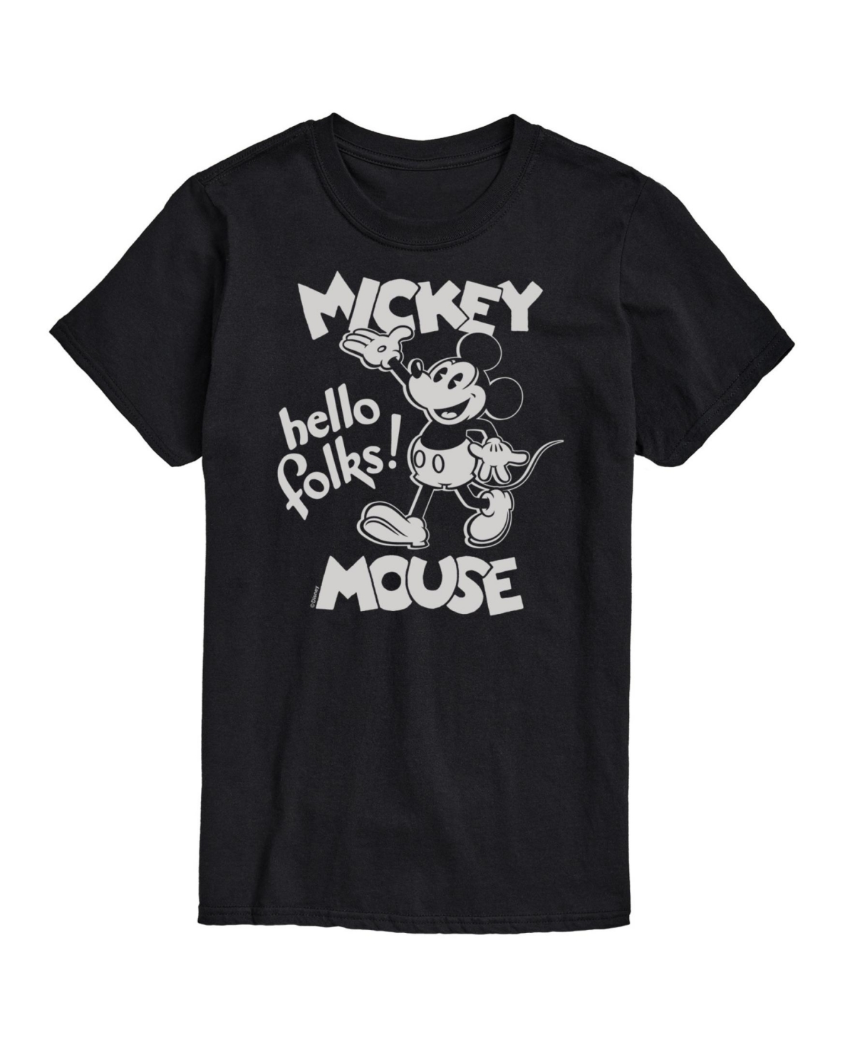 Airwaves Men's Disney Standard Graphic T-shirt In Black