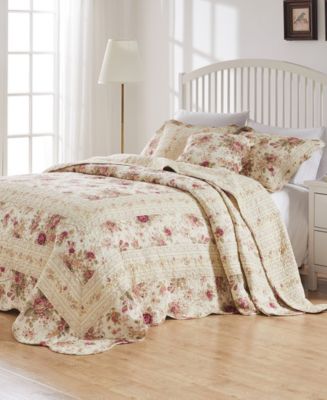 Greenland Home Fashions Antique Rose 100% Cotton Traditional Bedspread ...