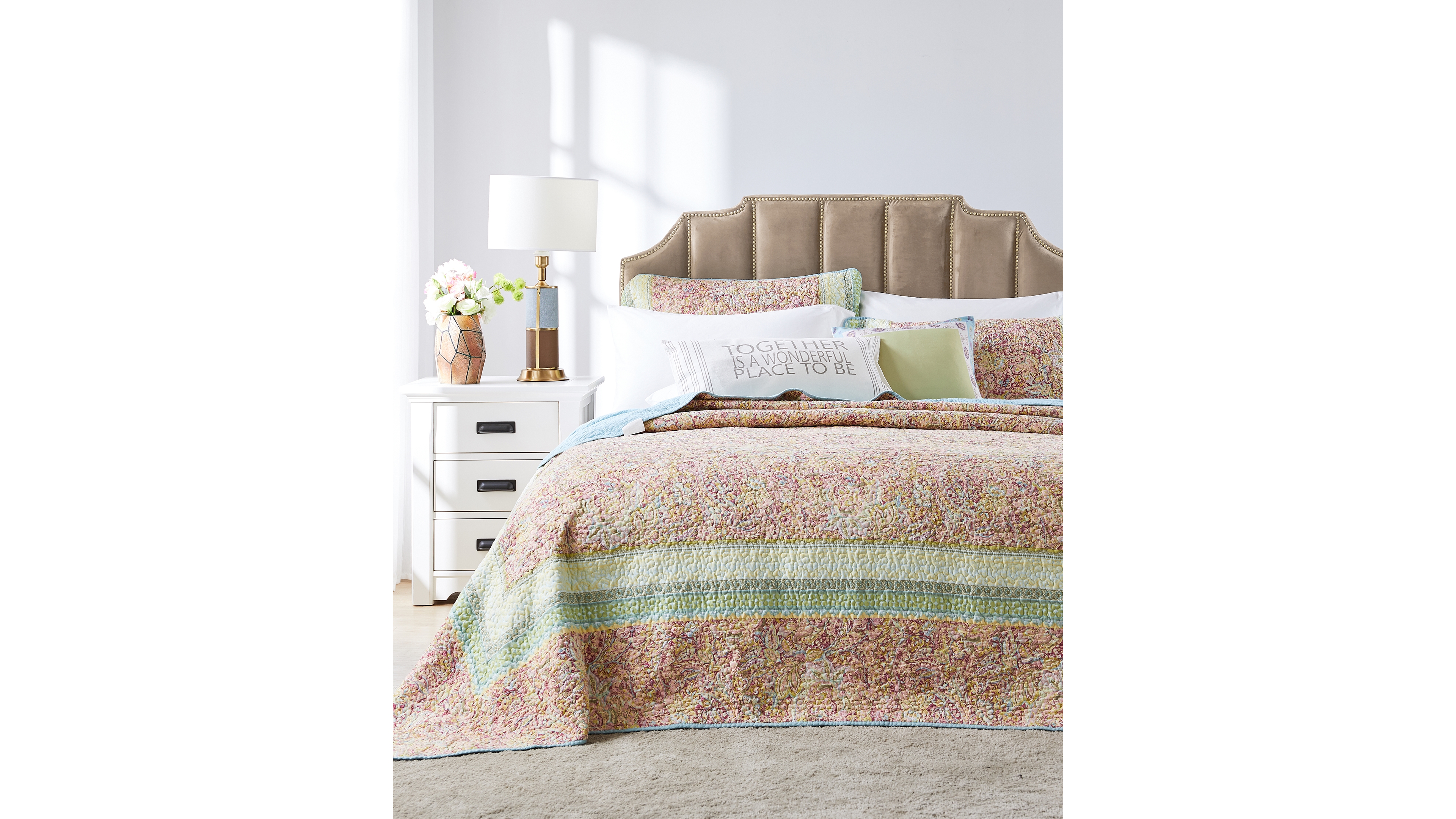 Greenland Home Fashions Palisades Cotton, Polyester Modern 3 Piece Bedspread Set, Queen