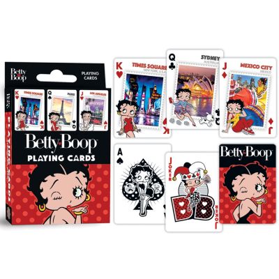 MasterPieces BettyBoop Playing Cards - 54 Card Deck for Adults