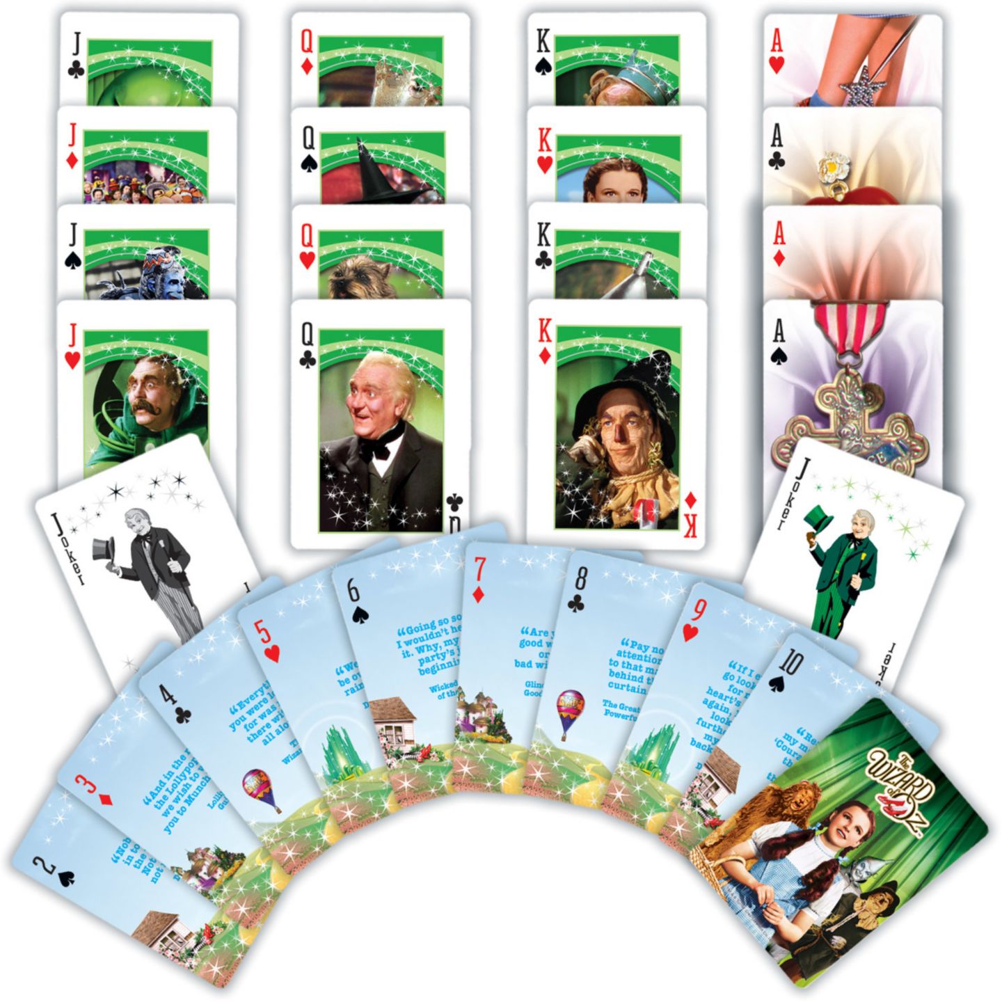 Детская игрушка MasterPieces Puzzles Wizard of Oz Standard Size 54-Card Deck, Ages 14+, цвет: Разноцветный — фото 2