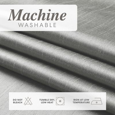 Montauk Accents 2 Pack Ultra Luxurious Faux Silk Sheer Grommet Top Curtain Panels