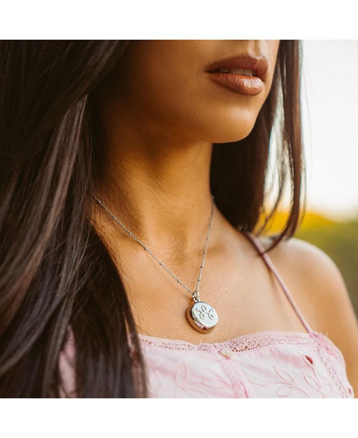 invisaWear Personal Safety Device Silver Beaded Chain Necklace Macy's