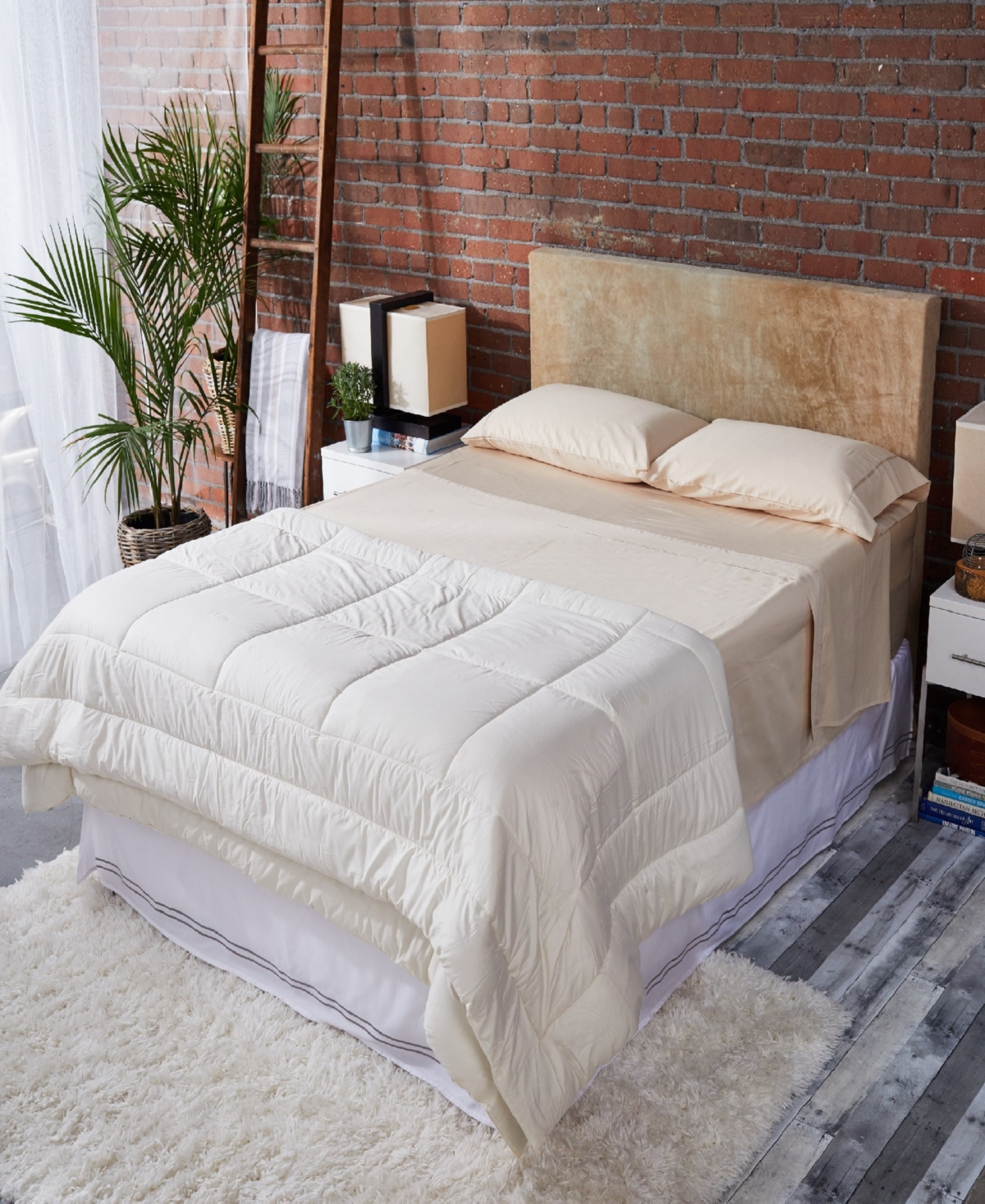 Sleep & Beyond Mymerino Lightweight Merino Wool Filled Comforter, Full/queen In Ivory
