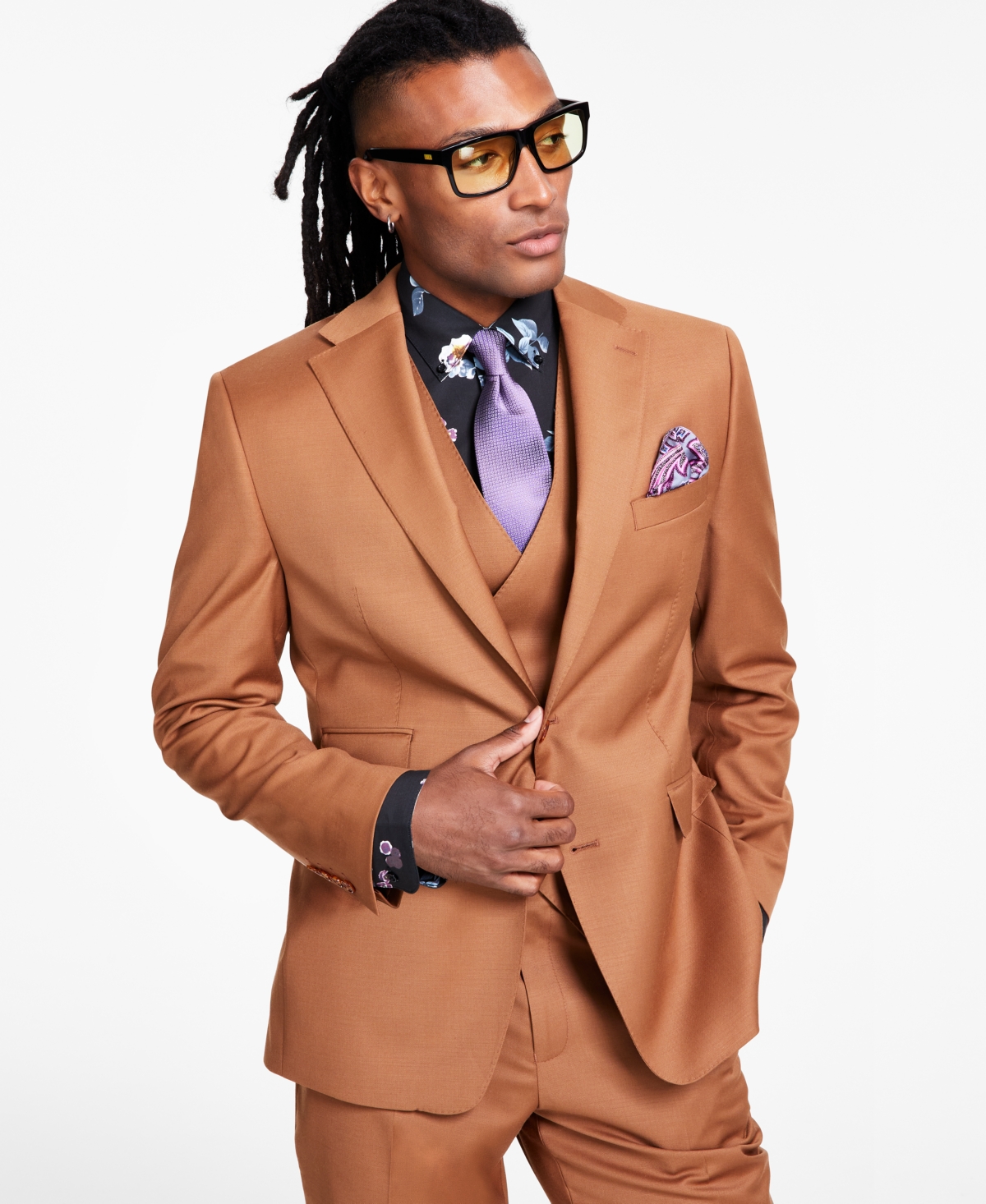 Men's Classic-Fit Copper Suit Separates Jacket - Copper