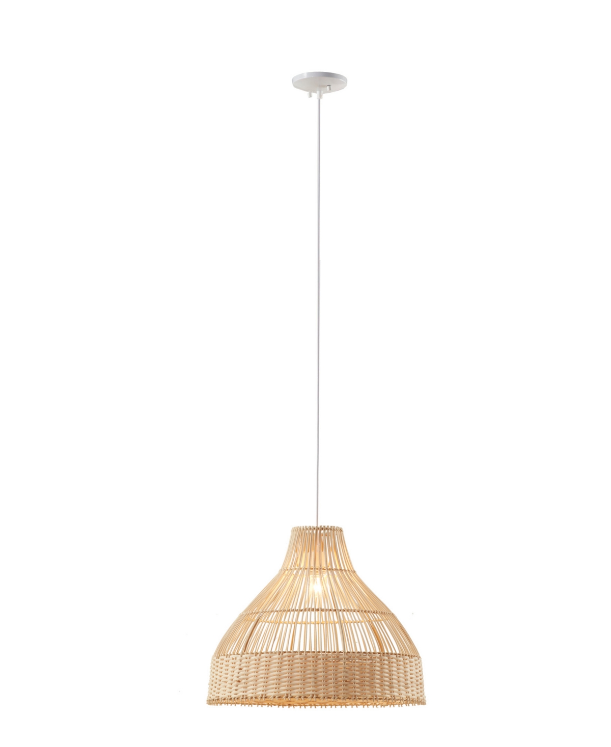 Ink+ivy Wren Bell Shaped Pendant Lamp In Natural