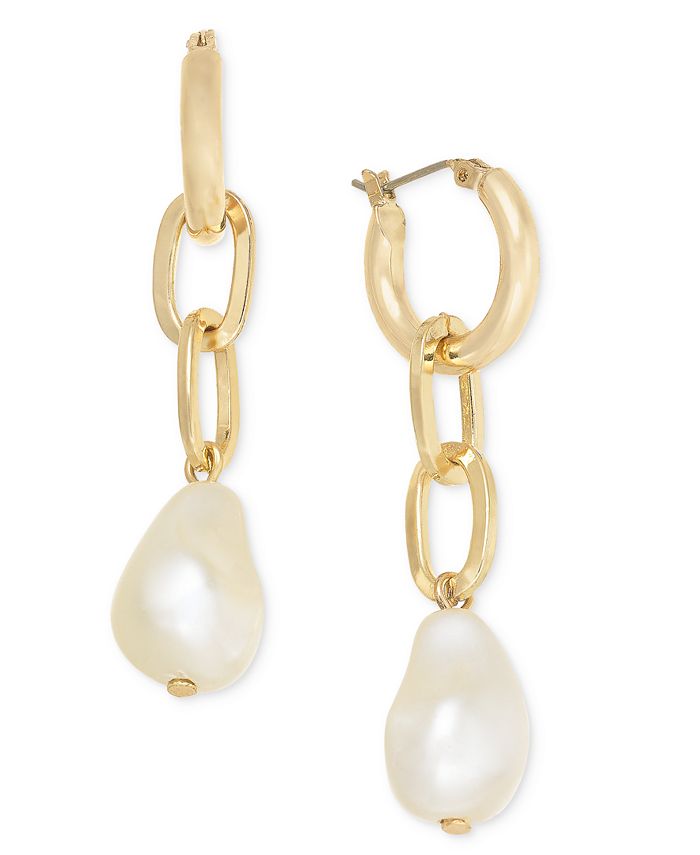 On 34th Imitation-Pearl Linear Chain Drop Earrings, Created for