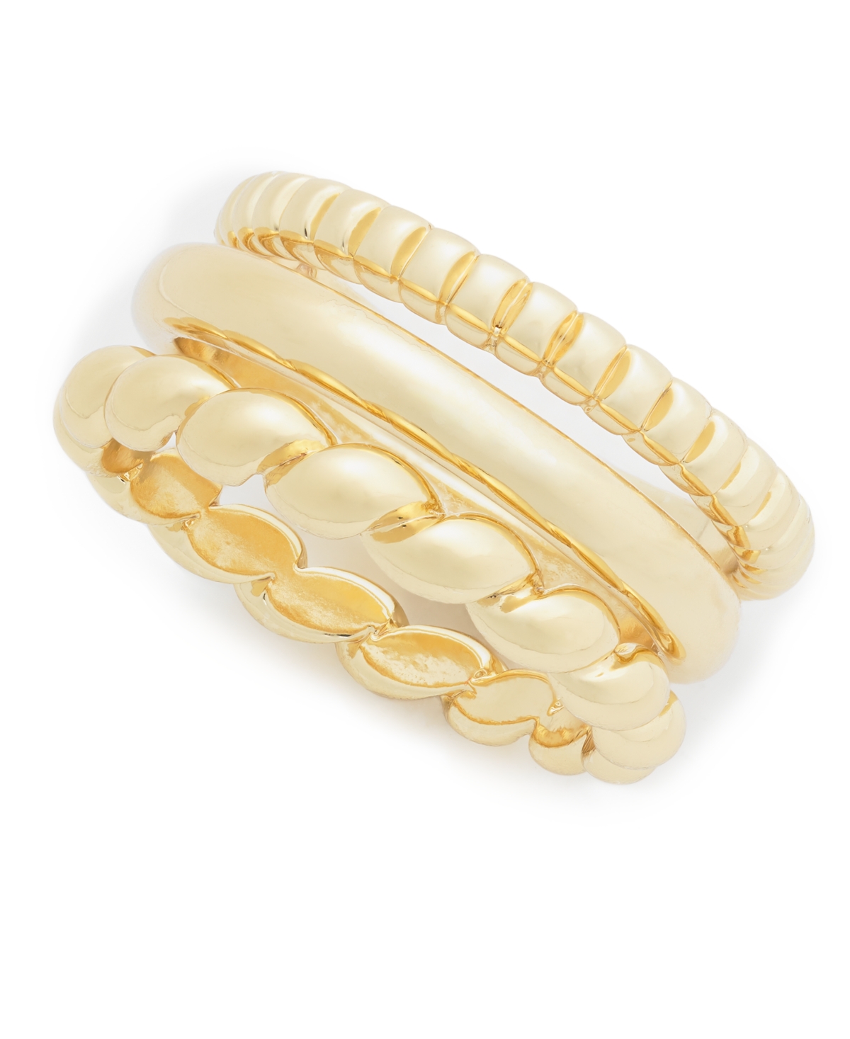 3-Pc. Set Twist Stack Rings, Exclusively at Macy's - Gold