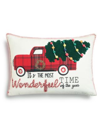 MIKE & Co. NEW YORK Christmas Car Decorative Single Throw Pillow