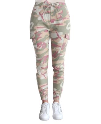 Crave Fame Juniors Camo Print High Rise Cargo Joggers Macy s