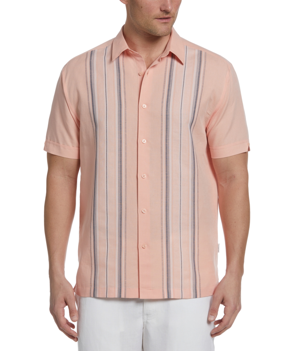Yarn Dyed Linen Short Sleeve Shirt
