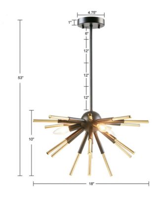 Ely 3-Light Spiked Chandelier