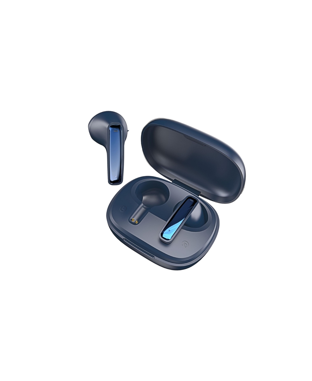 Brookstone Sleek Beat True Wireless Earbuds In Blue