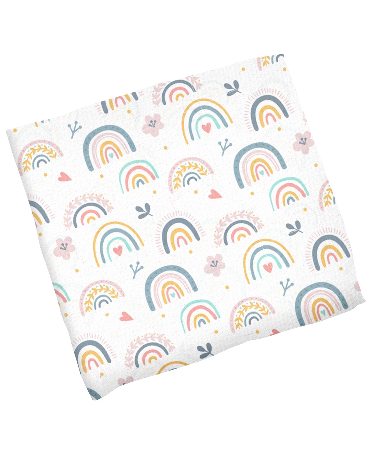 Stephen Joseph Baby Girls Muslin Blanket In Rainbow