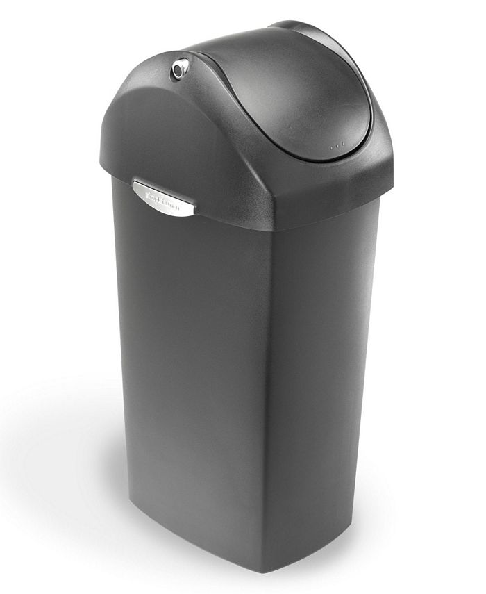simplehuman 60 Litre Plastic Swing Lid Can Macy's