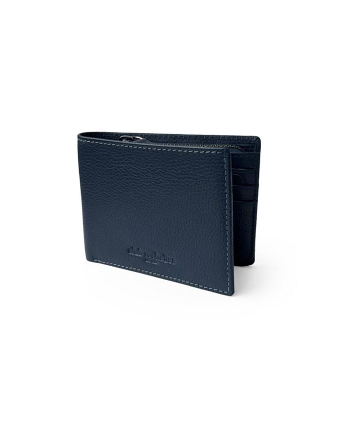 Club Rochelier Men's Slim Full Leather Wallet with Zippered Pocket Macy's