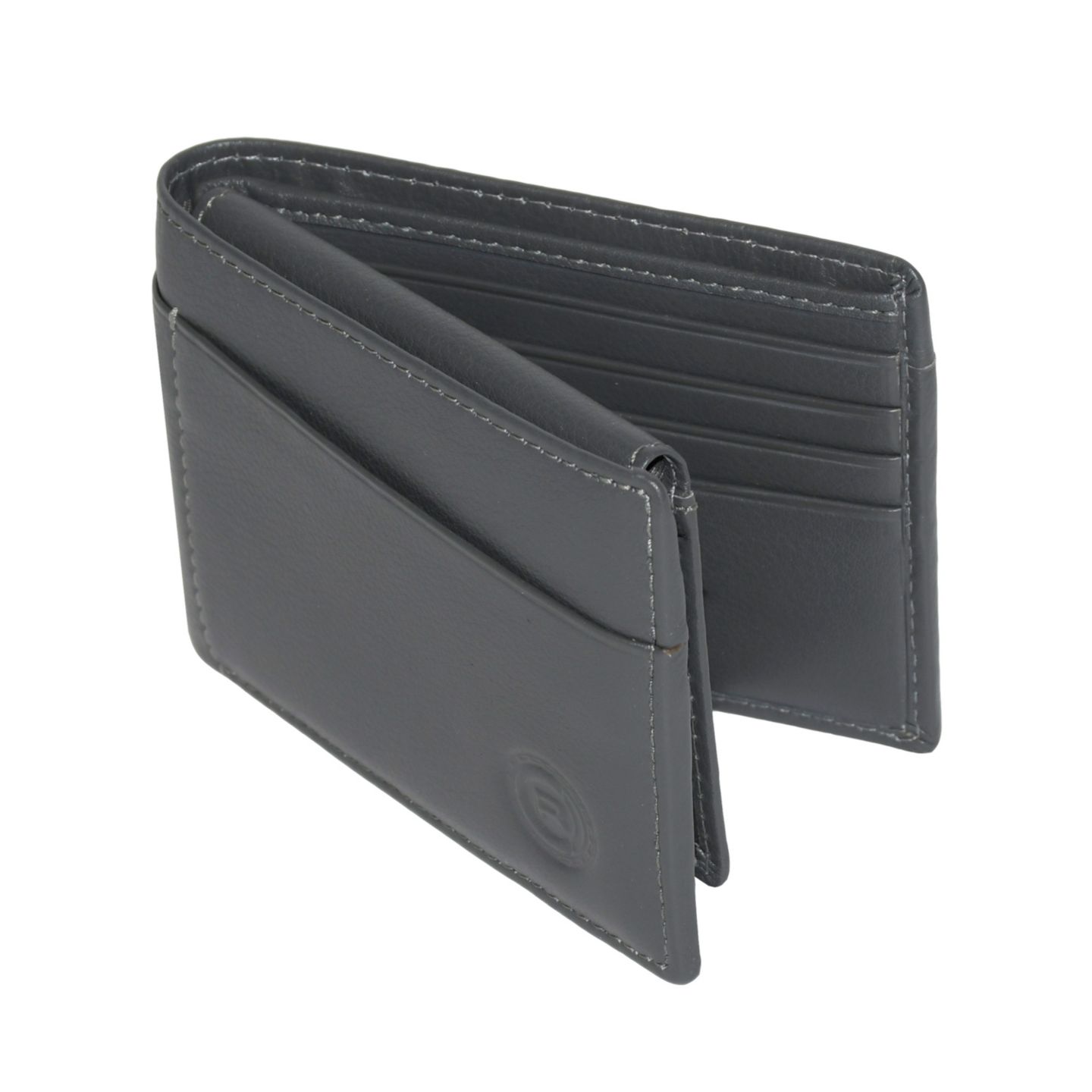 Мужской кошелёк Club Rochelier Slim Fold Wallet with Removable ID, цвет: Угольный — фото 2