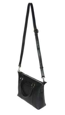 Leather Crossbody Bag with Top Handles