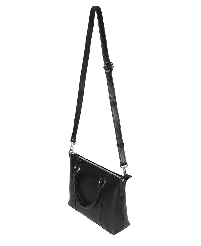 Club Rochelier Leather Crossbody Bag with Top Handles - Macy's