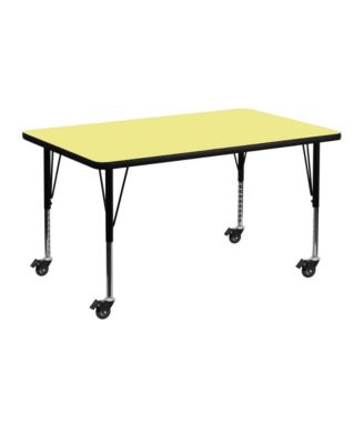 Mobile 30X48 Rectangle Laminate Preschool Activity Table