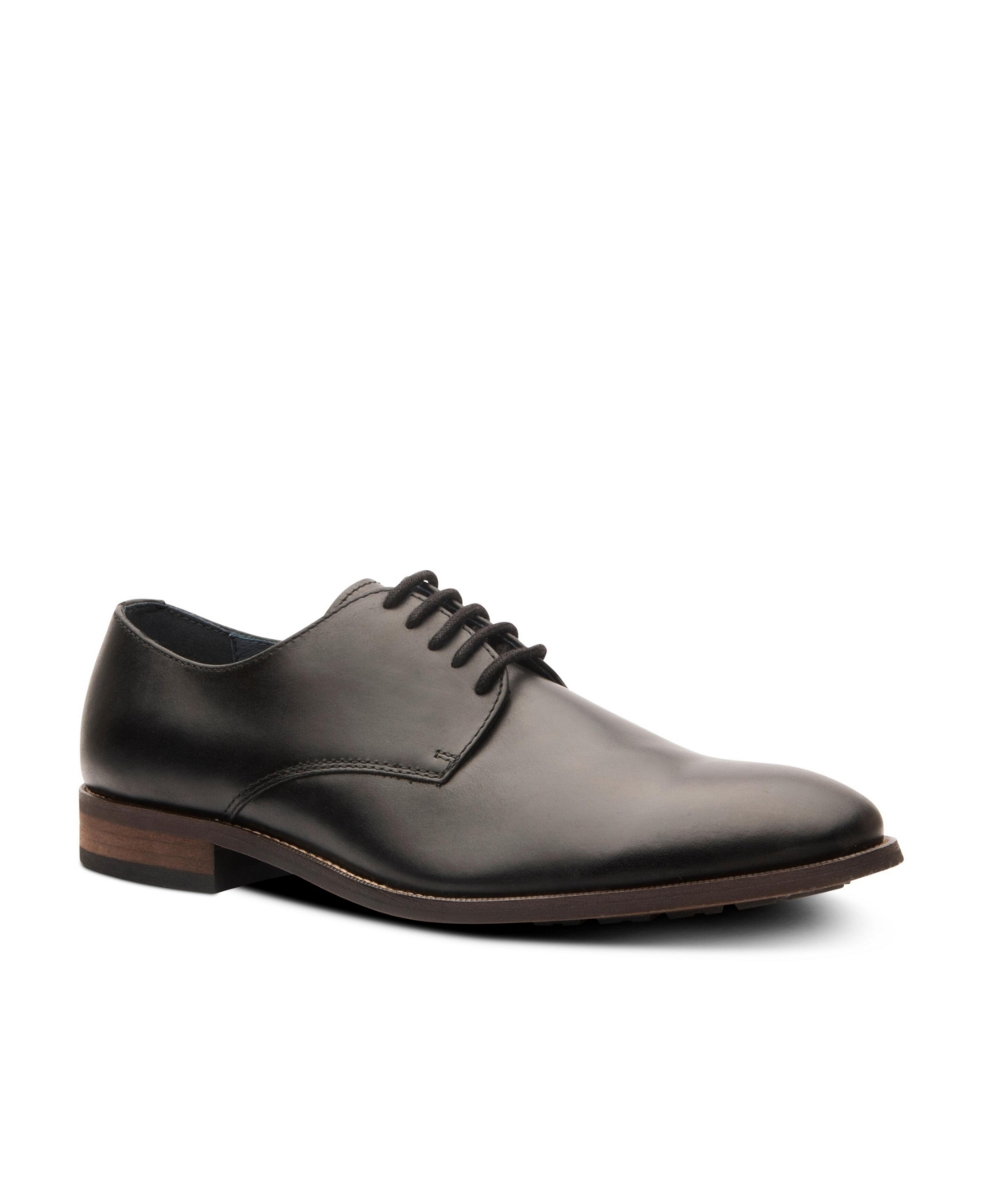 Men's York Oxford Dress Casual Lace-Up Plain Toe Derby Leather Shoes - Brown