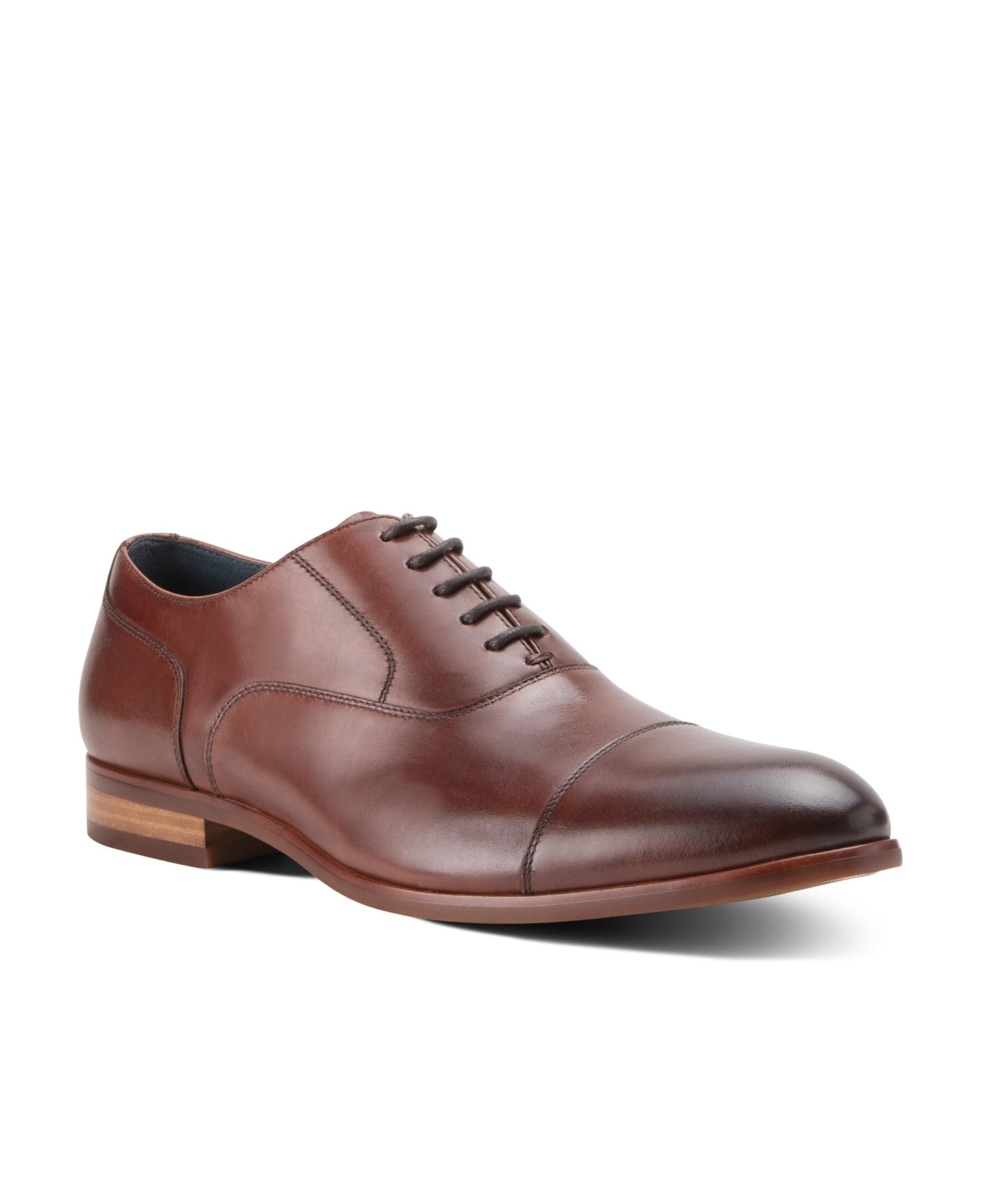 Men's Melvern Dress Lace-Up Cap Toe Oxford Leather Shoes - Chestnut