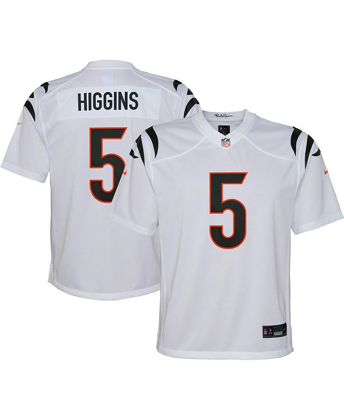 Nike Big Boys and Girls Tee Higgins White Cincinnati Bengals Game