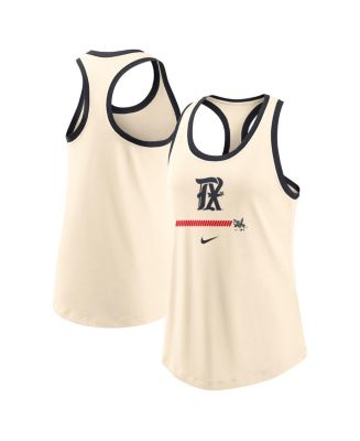 Women's Nike Cream Texas Rangers 2023 City Connect Racerback Tank Top ...