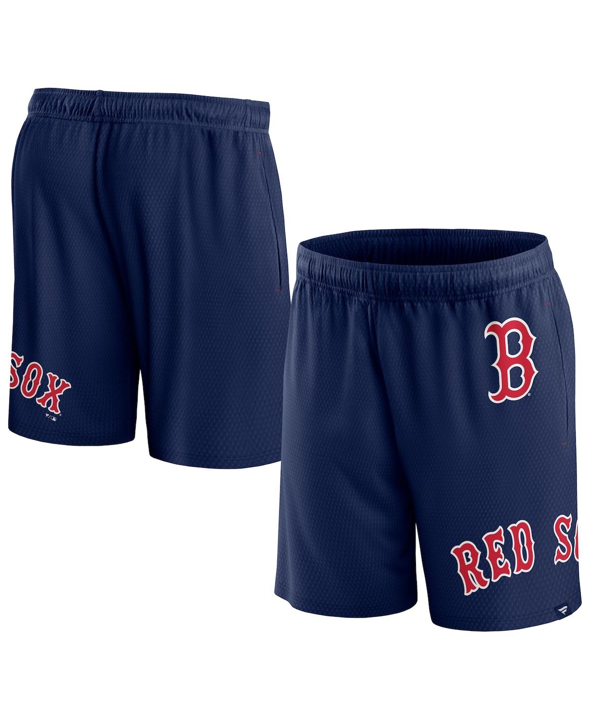 Shop Fanatics Men's  Navy Boston Red Sox Clincher Mesh Shorts