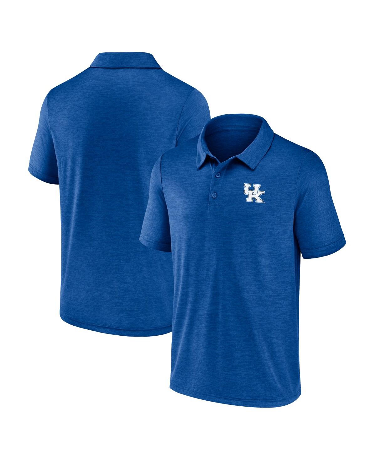 Fanatics Men's  Royal Kentucky Wildcats Striated Primary Logo Polo Shirt